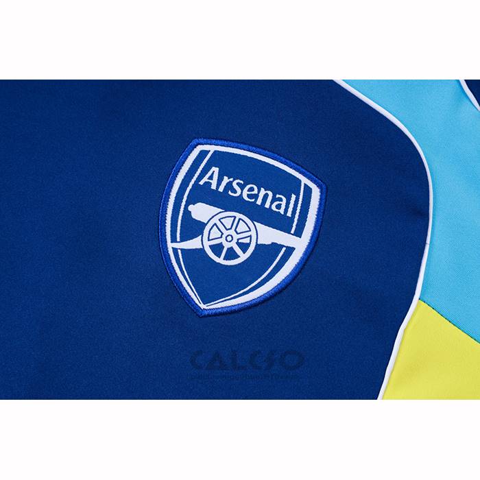 Tuta da Track Arsenal Manica Corta 2025-2026 Blu - Pantaloncini